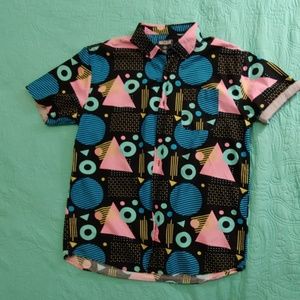 Massive FUNKY WEIRD 90s BUTTON-DOWN Men's Large